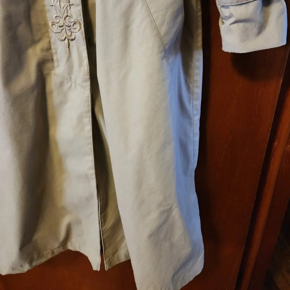 Women's Size 4P Misty Harbor Tan Trench Coat W/ Removable Liner - Picture 5 of 11